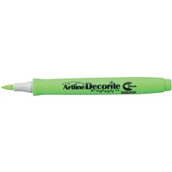 Artline Decorite Brush Markers Standard Yellow Green Box Of 12