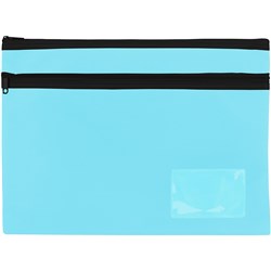 Celco Pencil Case 2 Zips Large 350x260mm Marine Blue