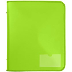 Marbig Zipper Binder A4 Tech Case 25mm 2D Lime