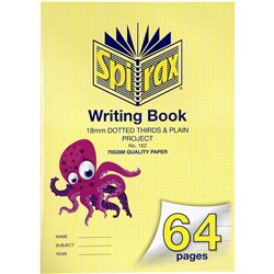 Writer A4 Premium 48Pg 8mm Ruled Margin Exercise Book