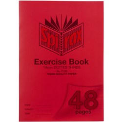 Spirax P103 A4 48 Page 14mm Dotted Thirds PP Exercise Book