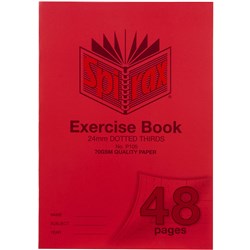 Spirax P105 A4 48 Page 24mm Dotted Thirds PP Exercise Book