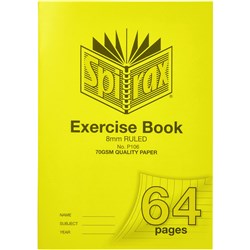 A4 64 Page 8mm Ruled PP Exercise Book