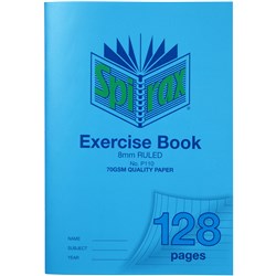 8mm Ruled A4 128 Page PP Cover Exercise Book