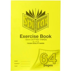 Spirax P116 A4 64 Page 18mm Dotted Thirds PP Exercise Book