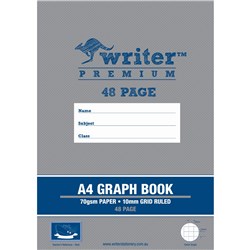 A4 48 Page 10mm Graph Premium Exercise Book