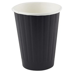 Writer 335ml/12oz Black Disposable Double Wall Paper Cups