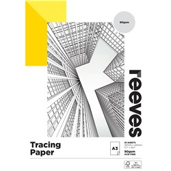 Reeves Tracing Paper Pad A3 90gsm 25 Sheets