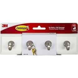 Command White HOM18Q Quartz Key Rail
