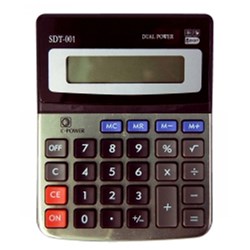 Stat. SDT-001 8 Digit Dual Power Small Desk Calculator