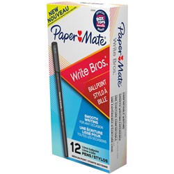 Paper Mate Write Bros Ballpoint Pen Medium 1mm Black