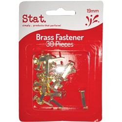 Stat. 19mm  Brass Paper Fasteners