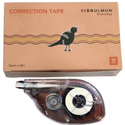 Bibbulmun Sidewinder 5mmx8m Correction Tape