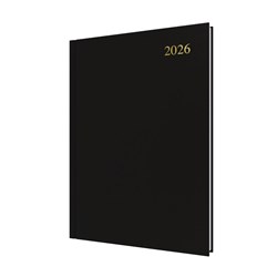 Collins 2026 Essential Black A4 Day To Page Diary
