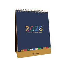 Collins 2026 Mira 175x220mm Month To View Desk Calendar