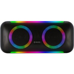 Moki Pro Portable Block Party 2 x 20W Wireless  LED Speaker With True Wireless Stereo