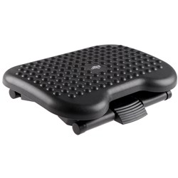 Office Choice Black Adjustable Footrest With Massage Bump 460Lx350Wx110mmH