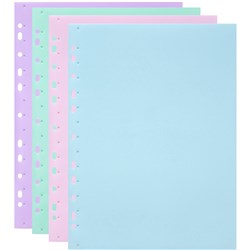 Marbig  Soft Touch Binder Display Book A4 10 Pocket Pastel Assorted