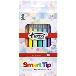 Texta Smart Tip Markers Pastel Assorted Colours