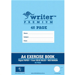 A4 48 Page 11mm Ruled Premium Exercise Book