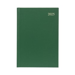 Collins 2025 Essential A4 Day To Page Green Diary