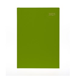 Collins 2025 Essential A4 Day To Page Lime Diary