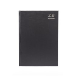 Collins 2023 Essential A4 Day To Page Black Appointment Diary