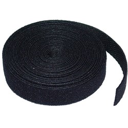 8Ware Hopp and Loop Cable  Fastener 25m x 12mm Black