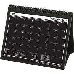 Sasco 2024 210x180mm Month To View Desk Calendar