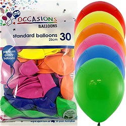 Alpen Assorted Colour 30cm Balloons