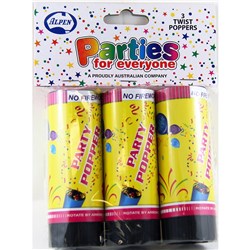 Alpen Twist 10.5cm Party Poppers