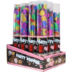 Alpen Press Button Confetti Foil 25cm Party Poppers