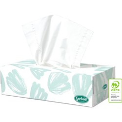 Sorbent Professional Silky White 2 Ply 100 Sheet Facial Tissues