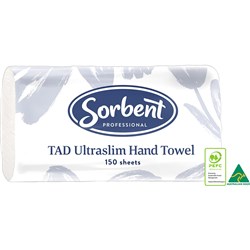 Sorbent Professional TAD Ultraslim 1 Ply 150 Sheet Hand Towel