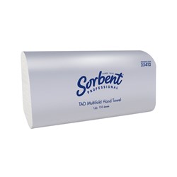 Sorbent Professional TAD Multifold 1 Ply 150 Sheet Hand Towel