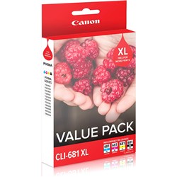 Canon CLI-681XL Ink Cartridges Value Pack