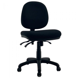 K2 30 3 Lever Medium Back Black Heavy Duty Commercial Xtra Task Chair