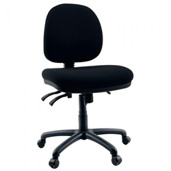 K2 60 3 Lever Medium Back Black Heavy Duty Commercial Task Chair