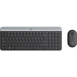 Logitech MK470 Black Slim Wireless Keyboard and Mouse Combo
