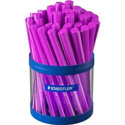 Staedtler 432 Stick Triangular Ballpoint Pen Medium 1.00mm Violet