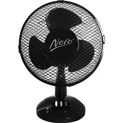 Nero Black 23cm Desk Fan