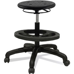 K2 Kingsford Black Round Industrial Stool