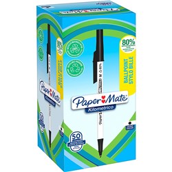 Papermate Kilometrico Black Medium Ballpoint Pen