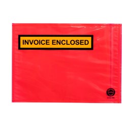 Marbig Professional Invoice Enclosed Envelope 230mm x 165mm Red