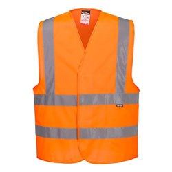 Portwest Hi-Vis Two Band and Brace Vest 2XL/3XL Orange 