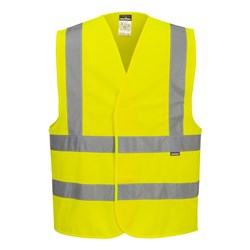 Portwest Hi-Vis Two Band and Brace Vest 2XL/3XL Yellow 