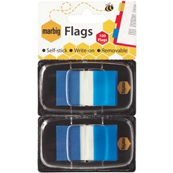 Marbig Twin Pack Blue Flags