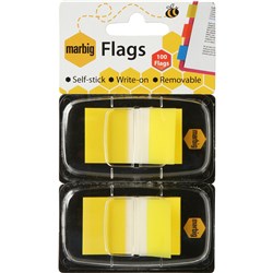 Marbig Twin Pack Yellow Flags