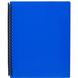 Book Display A4 Refillable 40 Pocket Blue