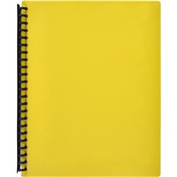 Marbig Refillable Display Book A4 40 Pocket Yellow